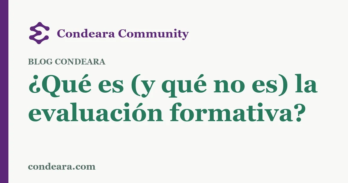 ¿Qué es (y qué no es) la evaluación formativa?